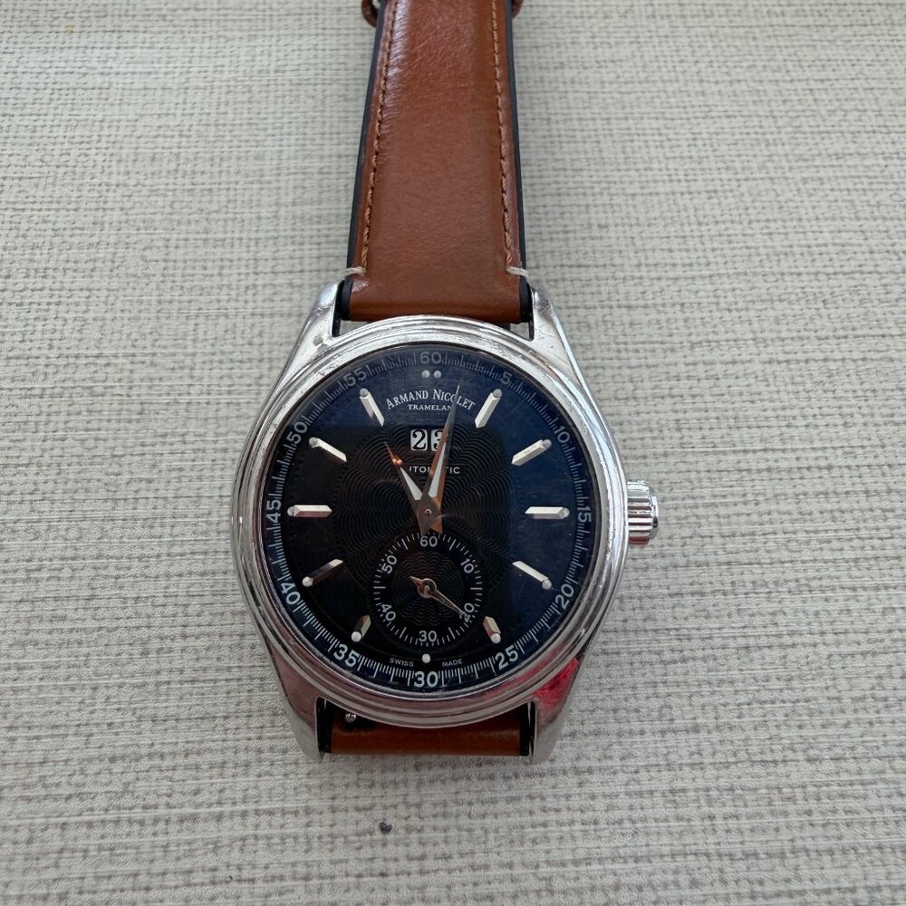 Armand Nicolet Mens Automatic Watch 9140A2-BU-P140BU2 Swiss Made - Picture 4 of 11